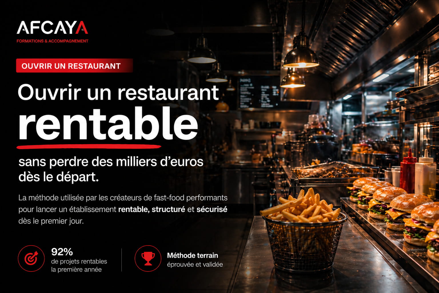 Ouvrir un restaurant rentable dès le départ avec la méthode Afcaya