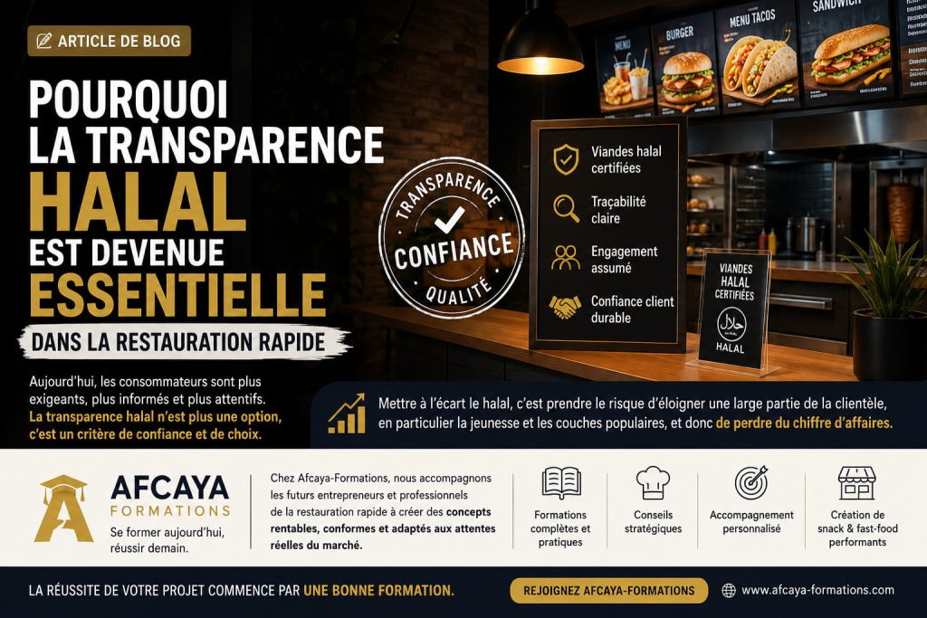 La confiance en la certification halal en restauration rapide